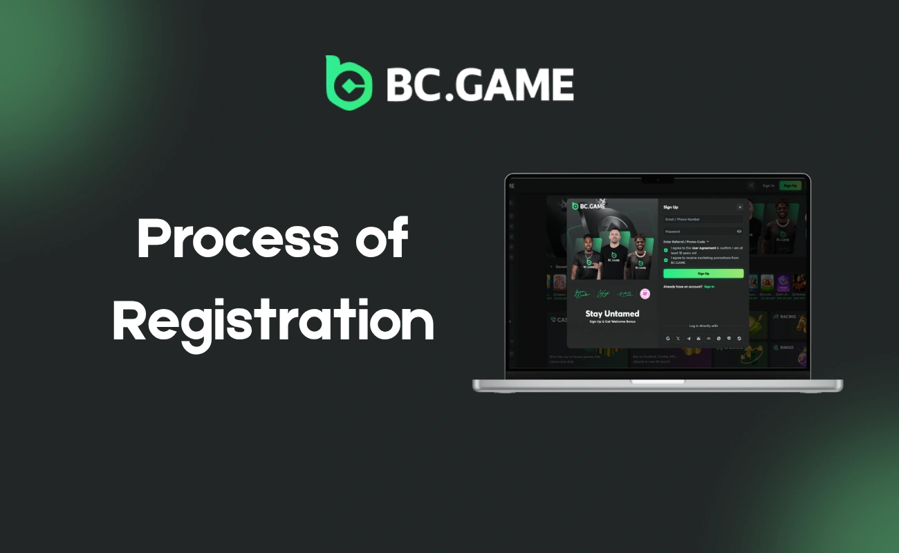 Process of BC Game Registration